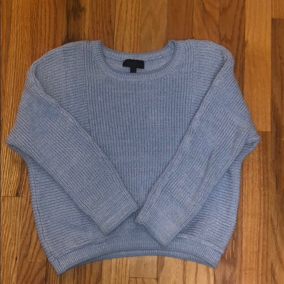 Topshop two tone tipped blue sweater - Picture 6 of 8